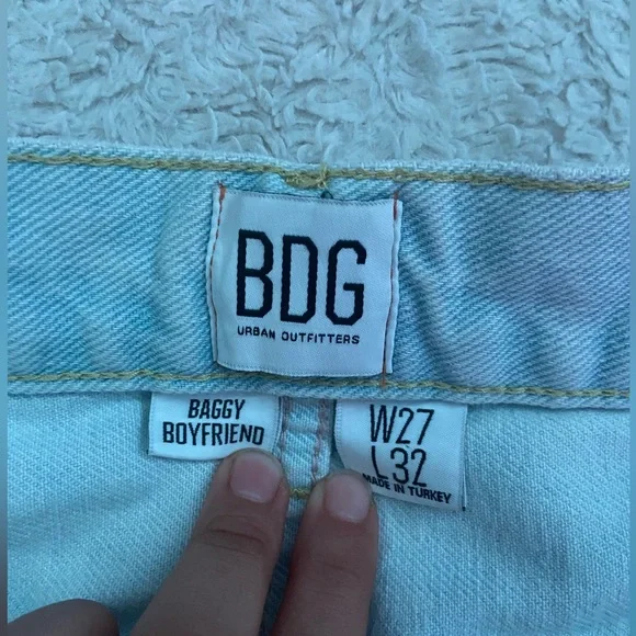 Baggy Boyfriend High Waist Light Blue Jeans - Picture 4 of 4